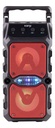 Parlante Kanji Fura Inalámbrico Portátil Con Radio Bluetooth Color Negro