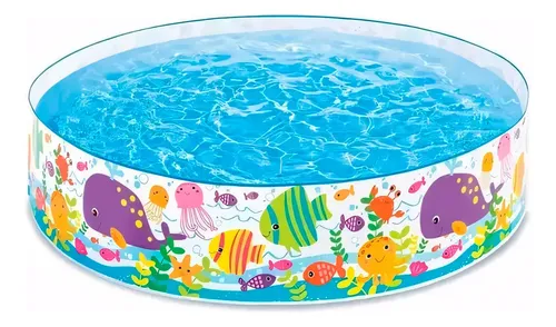 [5830] Pileta Rígida Para Niños Intex Juego De Océano 183 X 38 Cm. Intex 800l