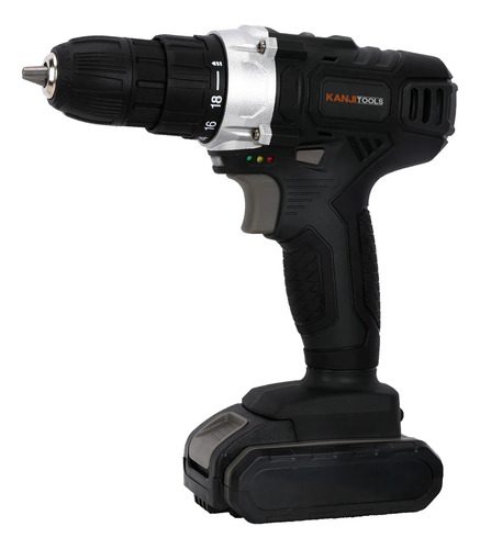 [5916] Taladro Atornillador Inalambrico Kanji Tools 21v Kit-at211pb Negro