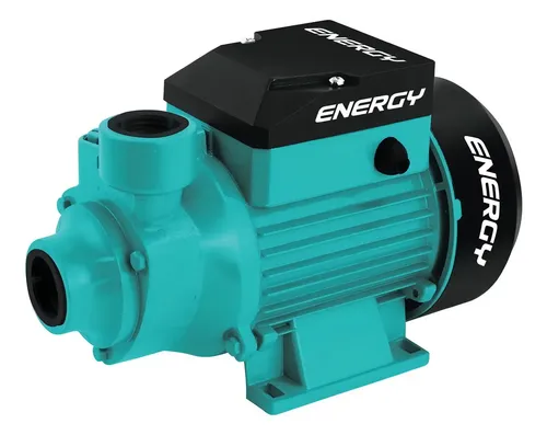 Bomba Periférica Energy 1/2 Hp 370w Hierro Fundido Elevación 18m Turquesa