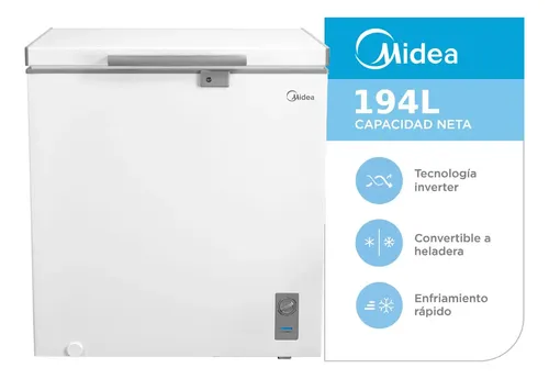 [5952] Freezer Horizontal Midea Inverter 194l Color Blanco
