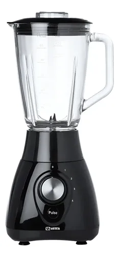 [5963] Licuadora Vertical Vitta 4 Velocidades Jarra Vidrio 4v Negro Negro