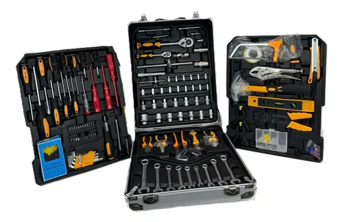 [5540] Set Herramientas Valija Maletin Aluminio 262 Piezas En 1 Aluminio