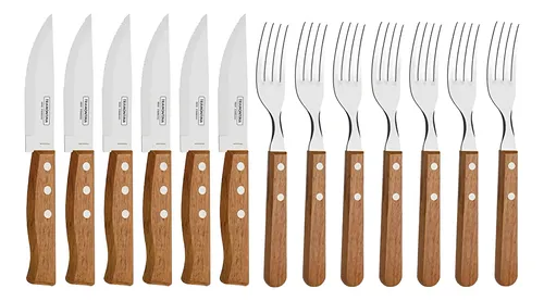 Juego De Barbacoa Tramontina Dynamic De Madera 12 Piezas Marrón Claro