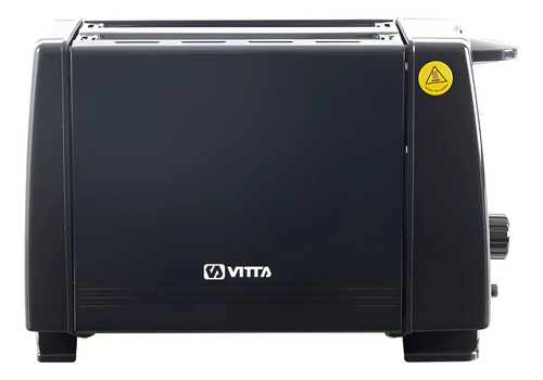 [5702] Tostadora Vitta 2 Panes 6 Niveles Full Negra Plateado