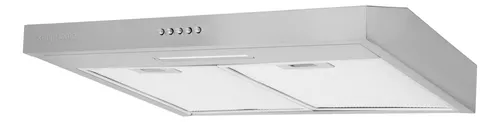 [6227] Extractor Purificador De Cocina Led Kanji Con Y Sin Salida Plateado