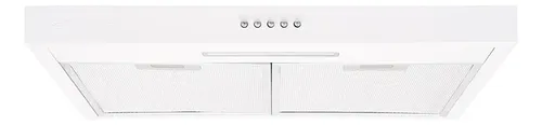 [6224] Extractor Purificador De Cocina 3v Luz Led 120w Doble Filtro Aluminio Apto Con Y Sin Salida Kanjihome Blanco Kjh-airextpuri120w