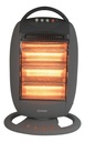 Estufa Halogena Cuarzo Vitta 1200w 3 Velas Giratoria Vit-201 Gris Oscuro