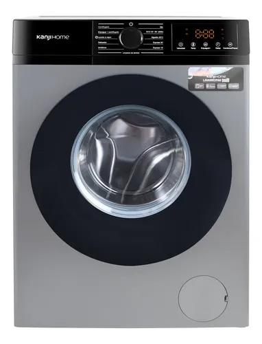 [6339] Lavarropa Kanji Home 8kg Inverter Kjh-wmcfsl Gris 1200rpm