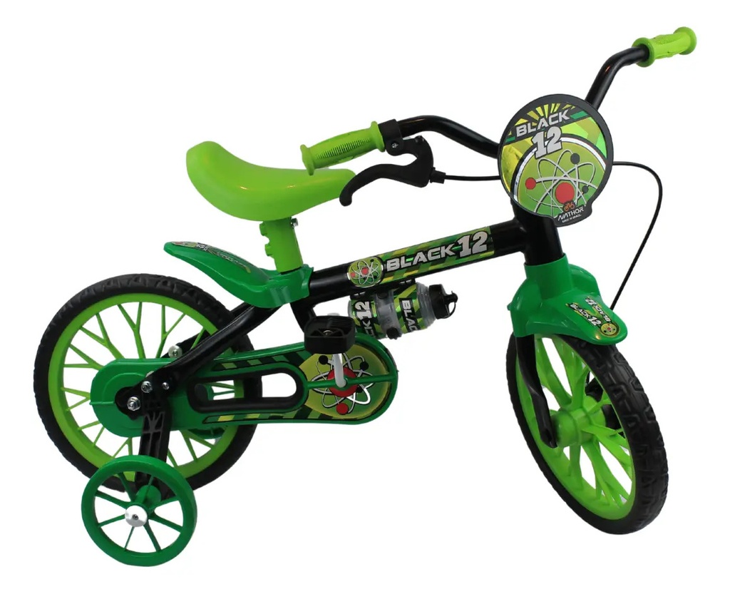 Bicicleta Infantil Reforzada Nathor R12 Rueditas Cantimplora