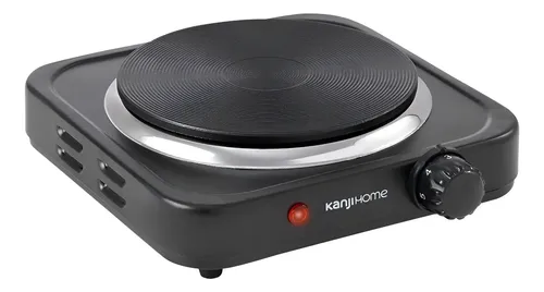 [6496] Anafe Eléctrico Kanji 1h Negro 1100w Kjh-hp1000bdd