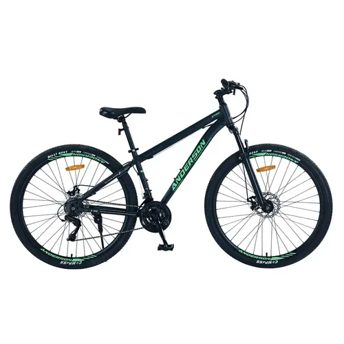Bicicleta Mtb Anderson S400 R29, 21v Freno A Disco, Con Suspensión, Color Negro/verde/blanco Tamaño Del Cuadro S