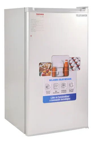 [6782] Heladera Bajo Mesada Telefunken 90 Litros Gris Tfk-hb90 Gris