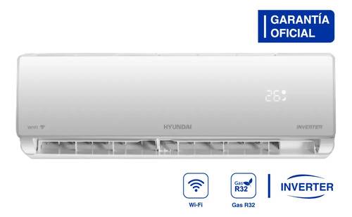[4247] Aire Acondicionado Split Hyundai Inverter Wi-fi Frío/calor Blanco 2752 Frigorías / 3200w Hy11inv-3200fcw (control Por App)