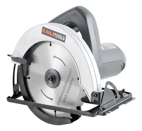 [5919] Sierra Circular Eléctrica Disco 185mm 1400w Kanji Tools Kjt-sc14001gb Color Negro Gris