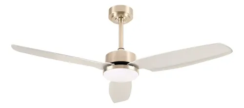 Ventilador De Techo Kanjihome Silver 3 Aspas Fijas Silver Plástico 3