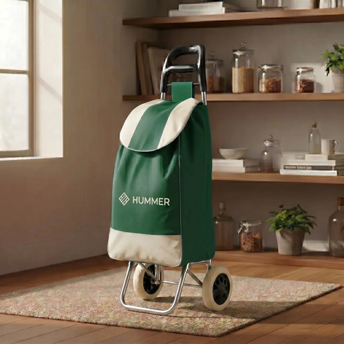 [7057] Changuito De Compras Reforzado 35 L Plegable Mercado Y Hogar Verde