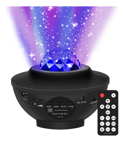 [7021] Proyector Luz Galaxia Led Bl-xk01 Marca Smart Tech Color Negro