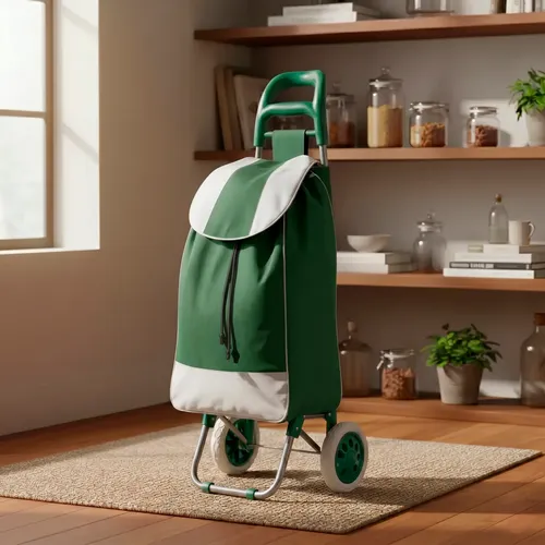 Changuito De Compras Reforzado 35 L Plegable Mercado Y Hogar Verde Oscuro