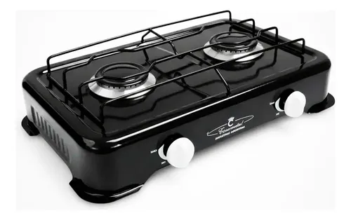 [278] Anafe Vitta Doble Para Cocina Gas Hogar Compacto Hornallas Negro