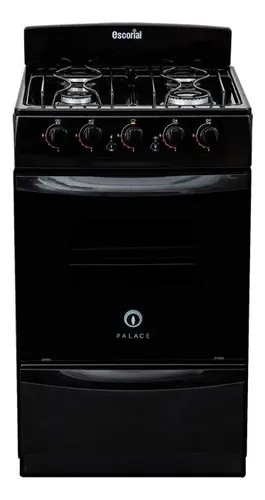 [102] Cocina Escorial Palace Cristal Gas Envasado 51cm Negro