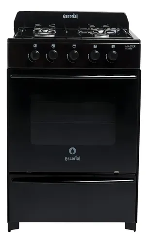 Cocina Escorial Master Classic Gas Envasado 56cm Color Negro