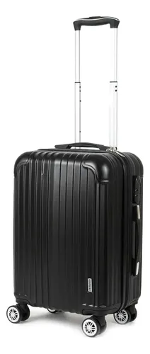 Valija Carry On 20 Cabina Viaje Aeropostale Rigida Ruedas12 Negro Rayas