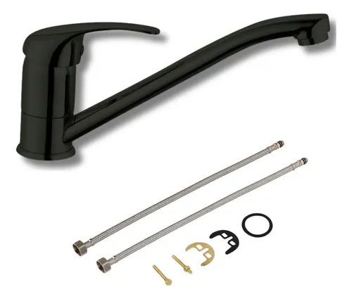 [7038] Griferia Cocina Monocomando 035 Negro IC06012697V V25005B