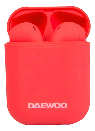 [6046] Auricular Inalámbrico Bluetooth 5.0 Tws Daewoo Prix Red Colo Rojo