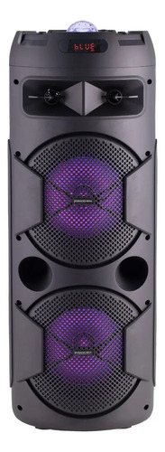 [2327] Parlante Torre Paradis Max 900w Con Bluetooth Luces Led Negro