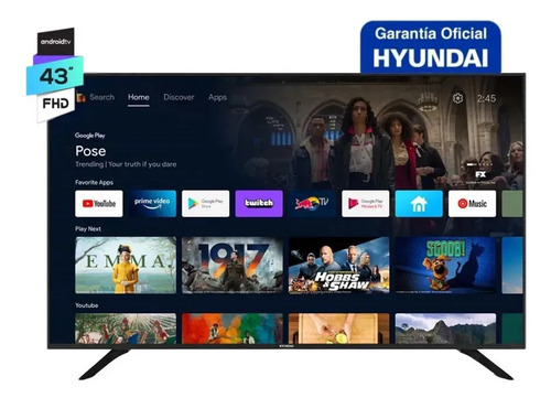 [8574] Smart Tv Hyundai 43 FHD Led Android TV (HYLED-43FHD8A)