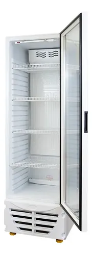 Exhibidora Vertical Telefunken 370lts - Led Interna. Blanco