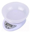 Balanza De Cocina Digital Kanji Home 5kg B05 Con Recipiente Capacidad Máxima 5 Kg Blanco