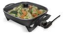 Sartén Olla Eléctrica Antiadherente Suono 1350 W Tapa Vidrio Color Negro 50 Hz 60 Hz