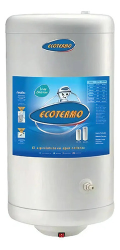 Termotanque Eléctrico Ecotermo 70lts Conexión Inferior Color Blanco