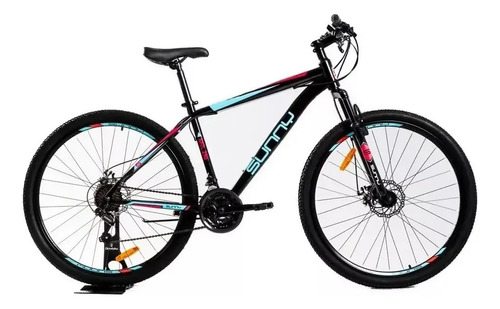 [5315] Bicicleta Sunny Mtl 290 R29 M Shimano Negro/celeste R29 Negro M