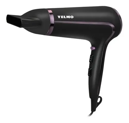 [3634] Secador De Pelo Yelmo Sc-3625 De 2000w Tourmaline Ion Negro
