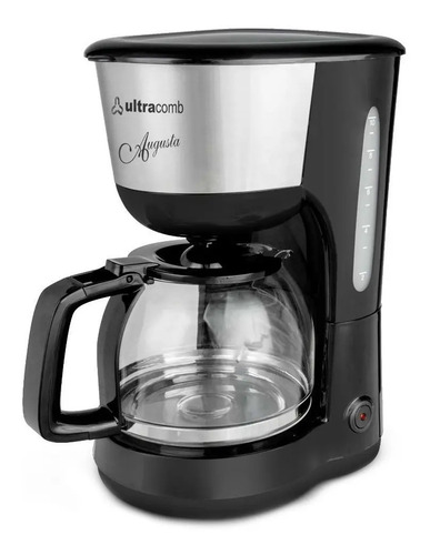 [1604] Ultracomb Ca2208 Cafetera 12 Pocillos Jarra Vidrio Termico Negro