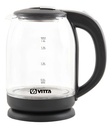 Pava Electrica Vitta Hervidora Vidrio 1,8l 1500w Corte Auto. Negro