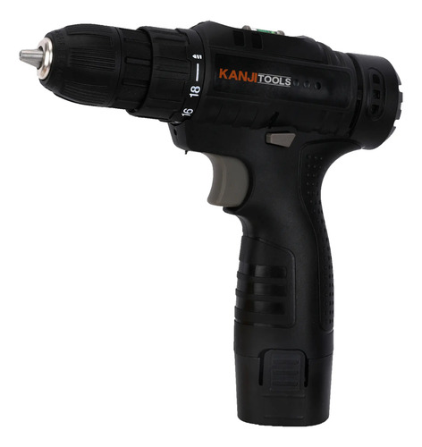 [5923] Atornillador Inalambrico Kanji Tools 12v Kit-at121pb Negro 50 60
