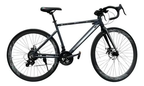 [5937] Bicicleta De Gravel R700c Fiat 500 Aluminio Rodado 28.5 Gris R28.5