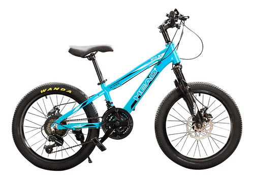 [5508] Bicicleta Mountain Bike R20'' 21 Vel. C/cambios Shimano Azul Azul Único