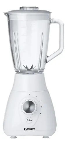 [5962] Licuadora Vertical Vitta 4 Velocidades Jarra Vidrio Blanco Blanco