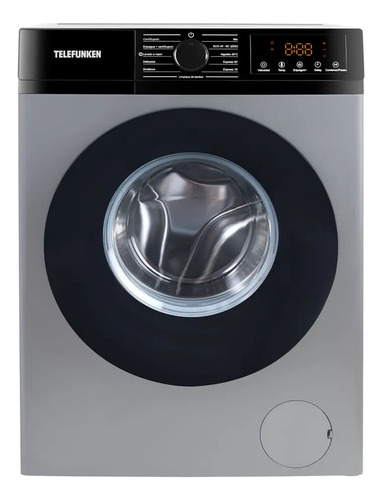 [6328] Lavarropa Inverter Silver Telefunken Tfk-wmcfsl 11 Programas Gris