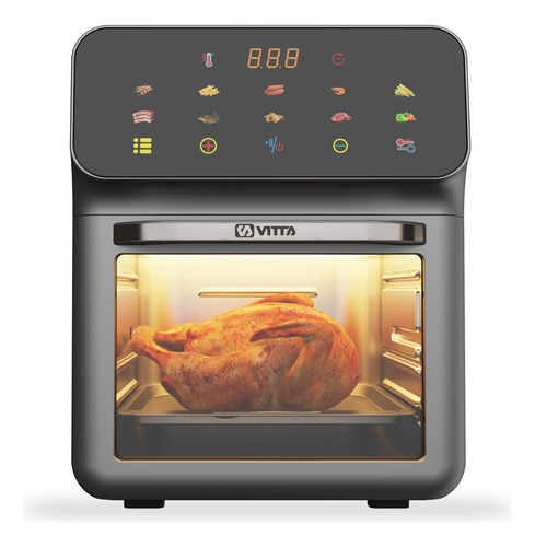Freidora De Aire Vitta Sin Aceite 11,8 Litros 1600 Watts - Gris
