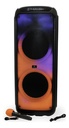 Torre De Sonido Parlante Ultrom Rio 18000w Luces Led 2 X 12  Negro