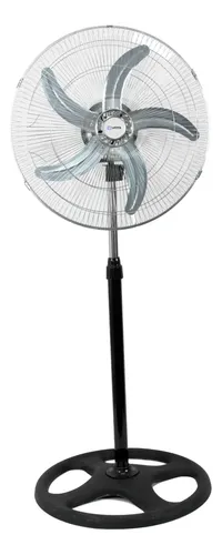 Ventilador Vitta 18  5 Aspas De Pie 90w 1 En 1 1.50m 45.72 Cm 50 Gris Azul Metal 3