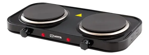 [317] Anafe Electrico Doble Vitta Negro 220v Negro