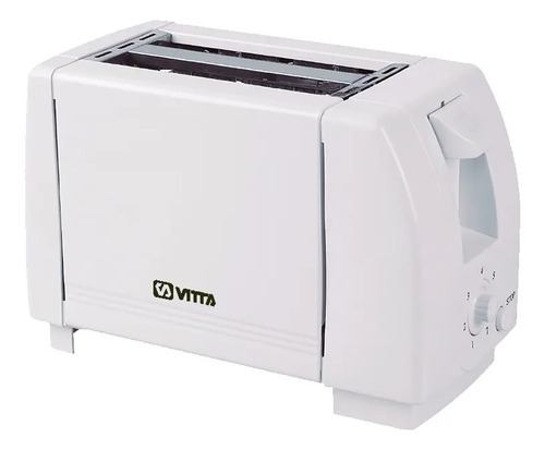 [4479] Tostadoras Electricas 2 Panes Vitta 6 Niveles 800w - Blanca Blanco