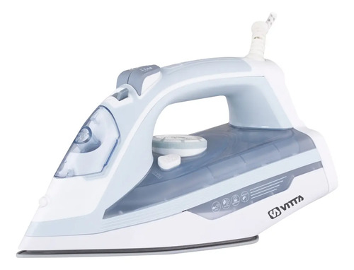 [3246] Plancha A Vapor Vitta Base Antiadherente 2200w Con Rociador Celeste